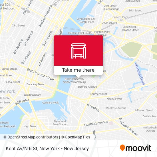 Mapa de Kent Av/N 6 St