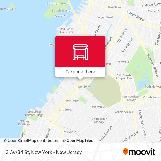 3 Av/34 St map
