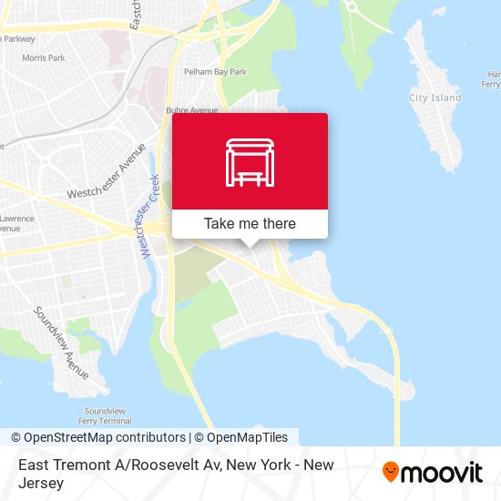 Mapa de East Tremont A/Roosevelt Av