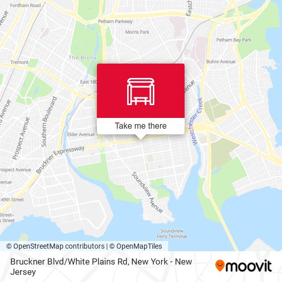 Bruckner Blvd/White Plains Rd map