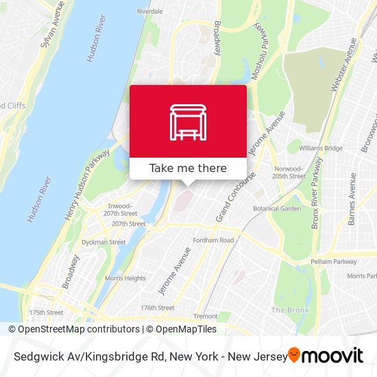 Mapa de Sedgwick Av/Kingsbridge Rd