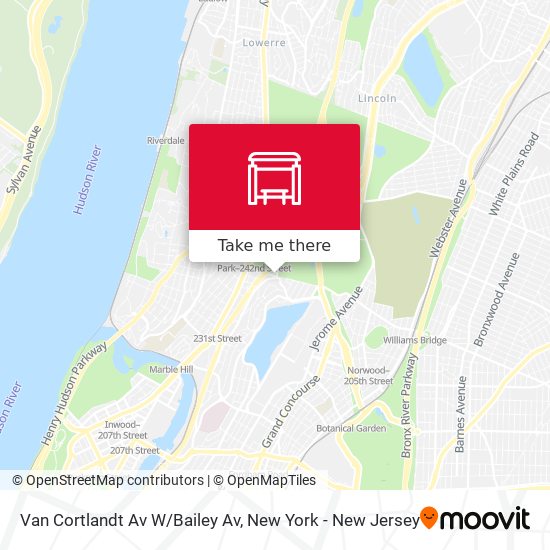 Van Cortlandt Av W/Bailey Av map