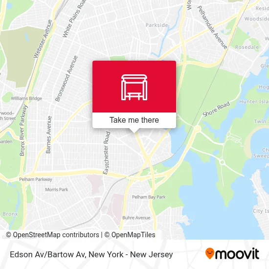 Edson Av/Bartow Av map