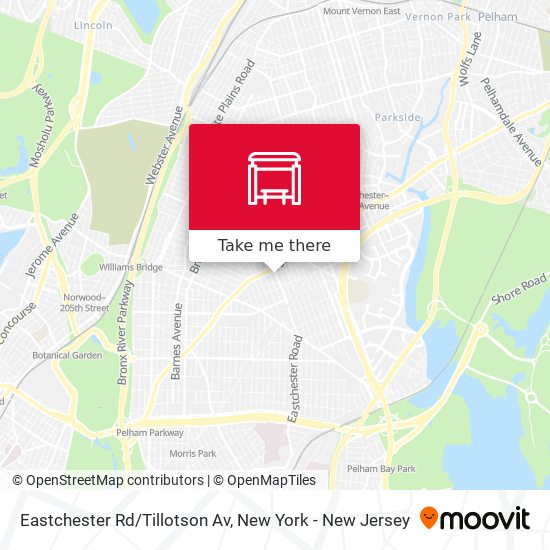 Eastchester Rd/Tillotson Av map