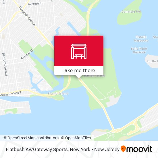 Flatbush Av/Gateway Sports map