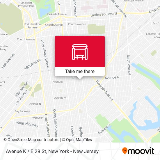 Mapa de Avenue K / E 29 St