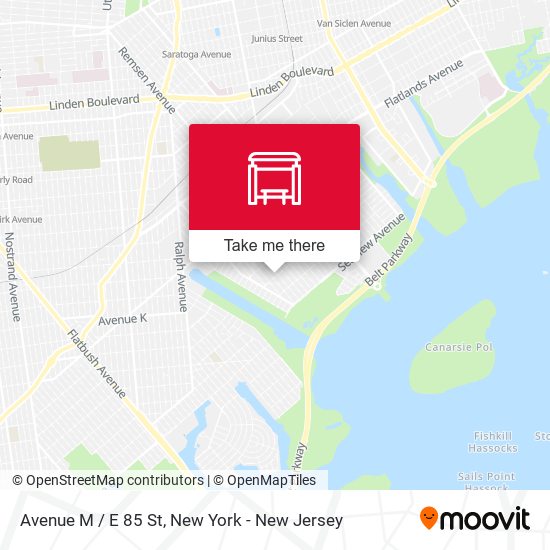 Mapa de Avenue M / E 85 St