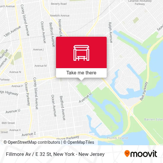Fillmore Av / E 32 St map