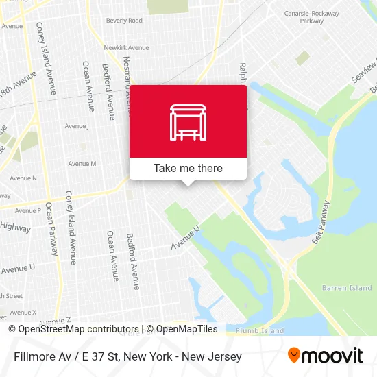 Fillmore Av / E 37 St map