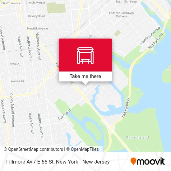 Fillmore Av / E 55 St map