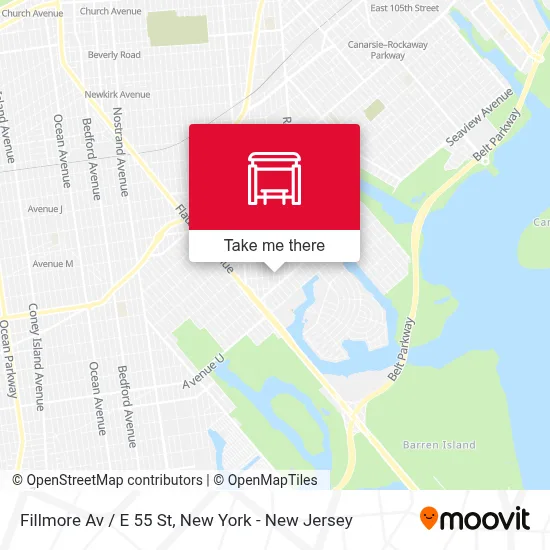 Fillmore Av / E 55 St map