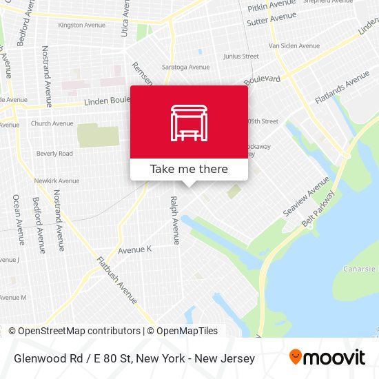 Glenwood Rd / E 80 St map