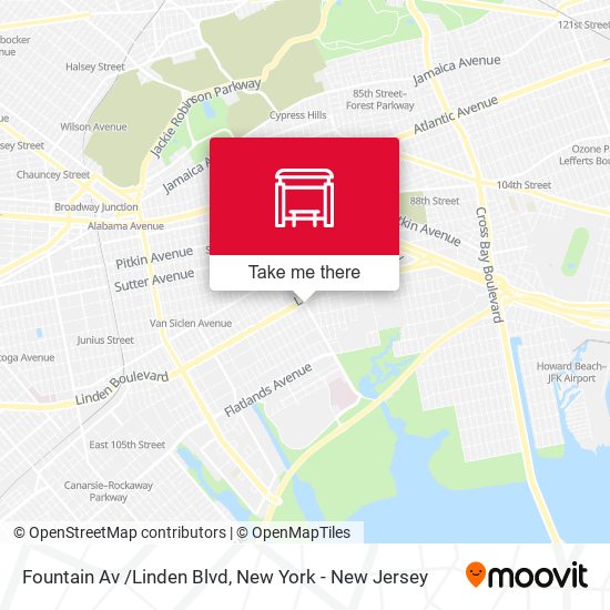 Mapa de Fountain Av /Linden Blvd