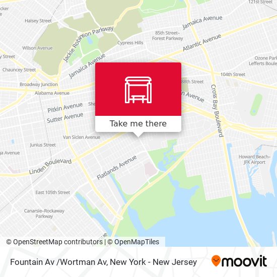 Fountain Av /Wortman Av map
