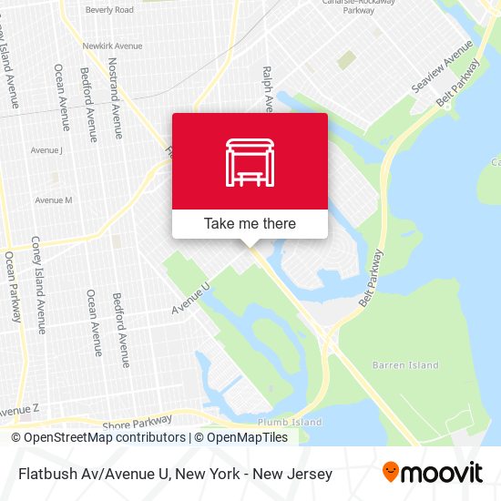 Flatbush Av/Avenue U map