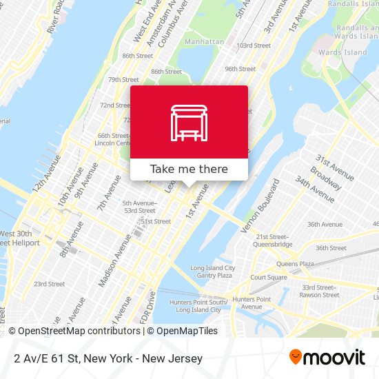 2 Av/E 61 St map