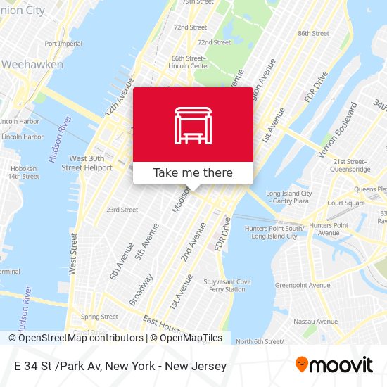 E 34 St /Park Av map