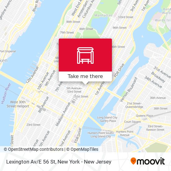 Mapa de Lexington Av/E 56 St