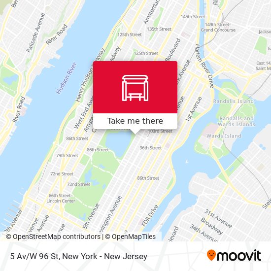 5 Av/E 96 St map