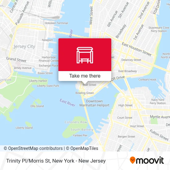 Trinity Pl/Morris St map