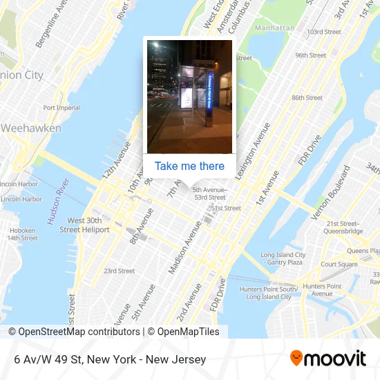 6 Av/W 49 St map