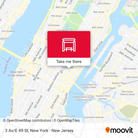 3 Av/E 49 St map