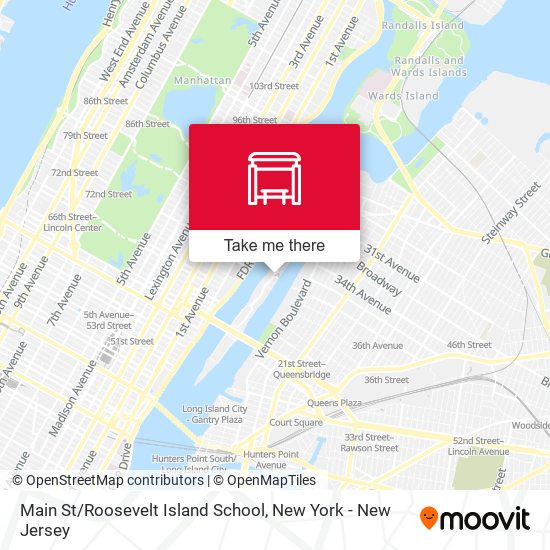 Main St / Roosevelt Island School map