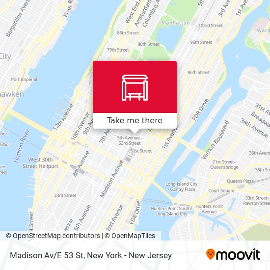 Mapa de Madison Av/E 53 St