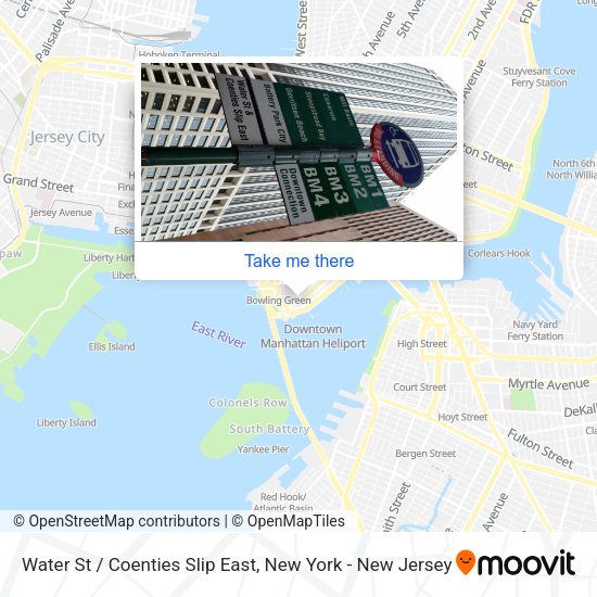 Water St / Coenties Slip East map