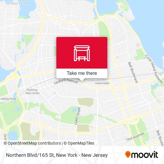 Northern Blvd/165 St map