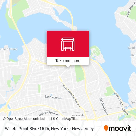 Mapa de Willets Point Blvd/15 Dr