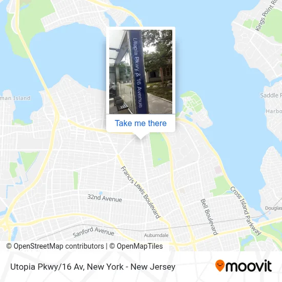 Utopia Pkwy/16 Av map