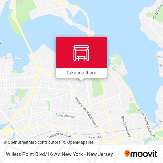 Mapa de Willets Point Blvd/16 Av