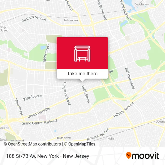 188 St/73 Av map