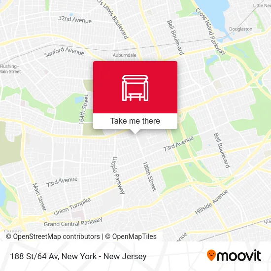 188 St/64 Av map