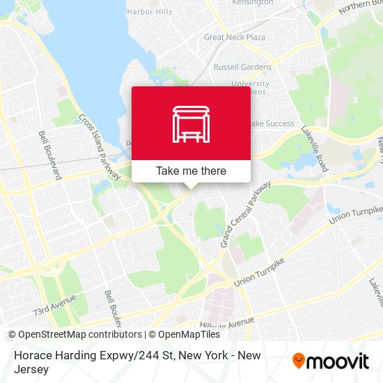 Horace Harding Expwy/244 St map