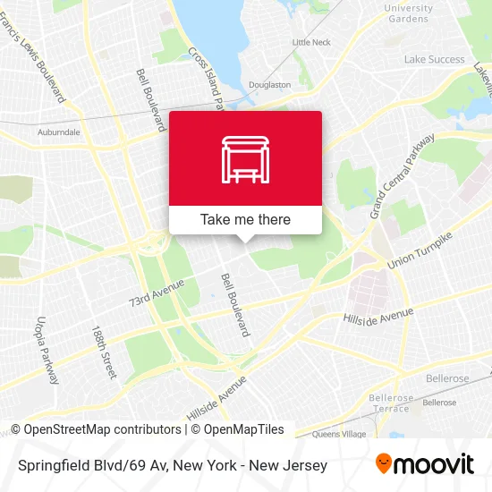 Springfield Blvd/69 Av map