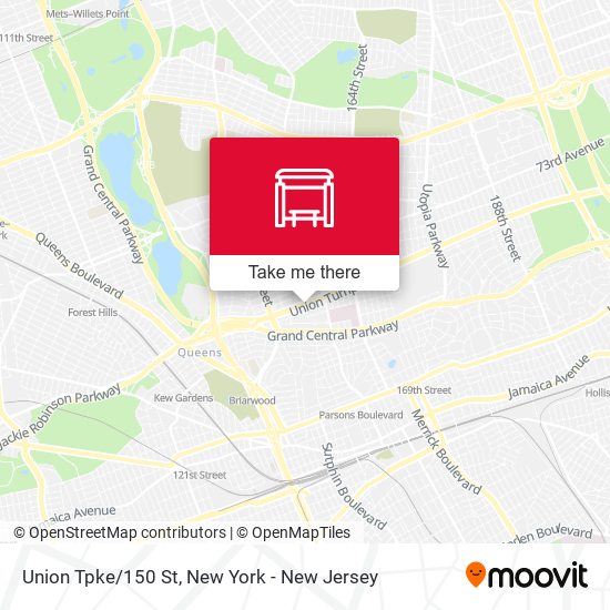 Mapa de Union Tpke/150 St