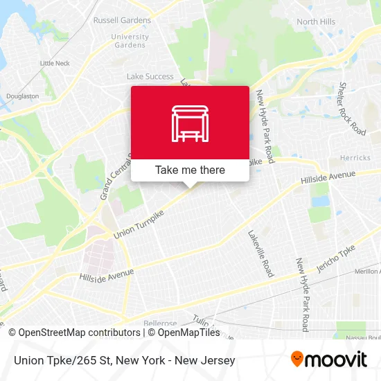 Union Tpke/265 St map