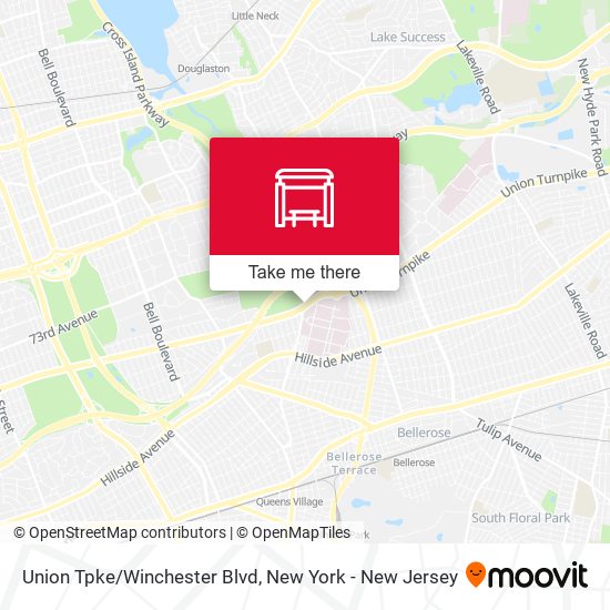 Union Tpke/Winchester Blvd map