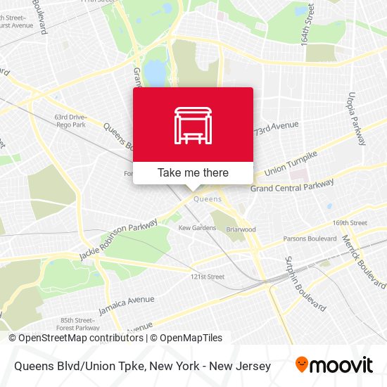 Queens Blvd/Union Tpke map