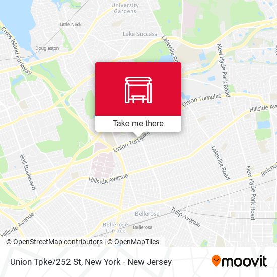 Union Tpke/252 St map