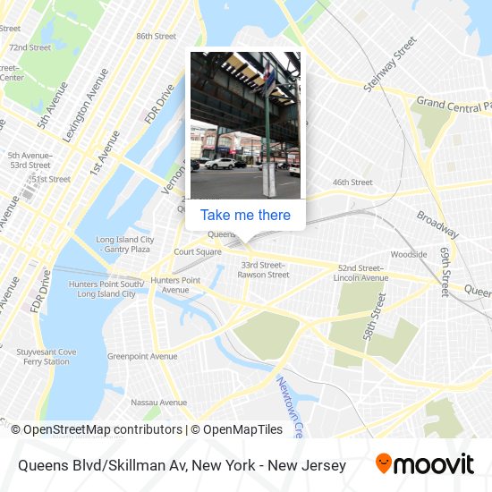Mapa de Queens Blvd/Skillman Av