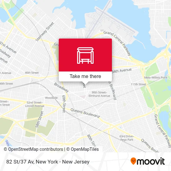 82 St/37 Av map