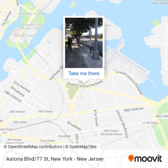 Astoria Blvd/77 St map