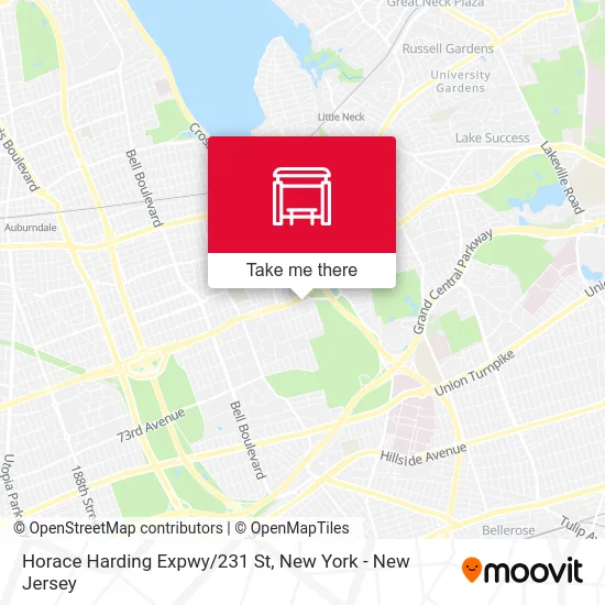 Horace Harding Expwy/231 St map