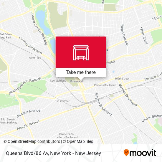 Queens Blvd/86 Av map