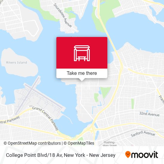 College Point Blvd/18 Av map