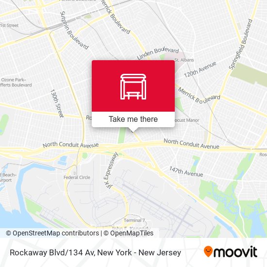 Rockaway Blvd/134 Av map