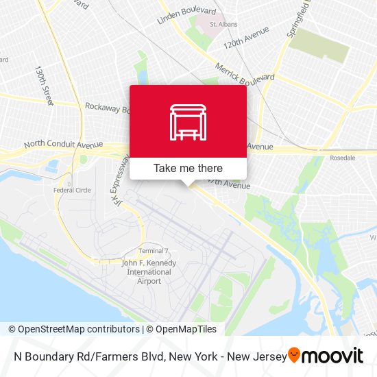 Mapa de N Boundary Rd/Farmers Blvd